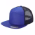 7 Panel Flat Bill Trucker Cap - Roy/blk