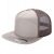 7 Panel Flat Bill Trucker Cap - Khi/brown
