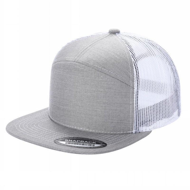 7 Panel Flat Bill Trucker Cap - Image 12