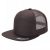 7 Panel Flat Bill Trucker Cap - Brown