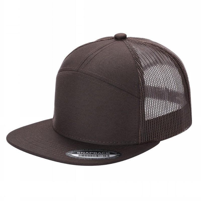 7 Panel Flat Bill Trucker Cap - Image 55