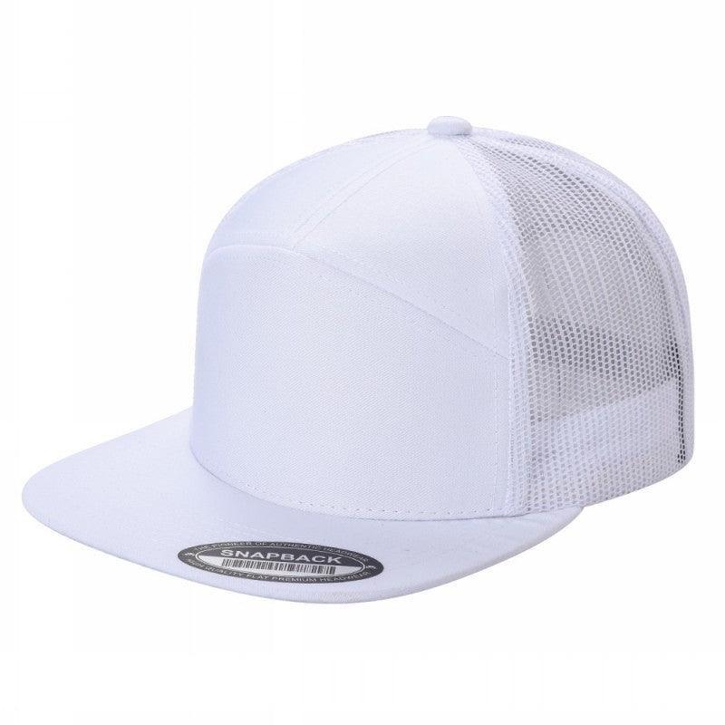 7 Panel Flat Bill Trucker Cap - Image 64