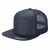 7 Panel Flat Bill Trucker Cap - Charcoal