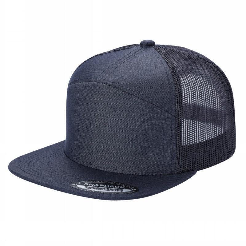 7 Panel Flat Bill Trucker Cap - Image 57
