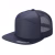 7 Panel Flat Bill Trucker Cap - Navy