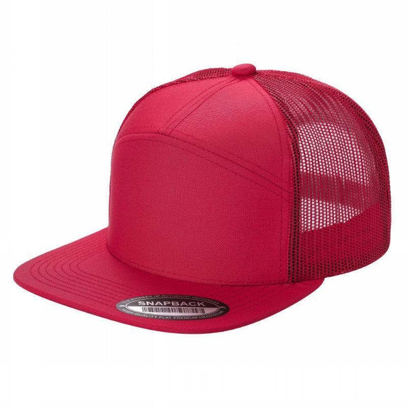 7 Panel Flat Bill Trucker Cap - Image 62