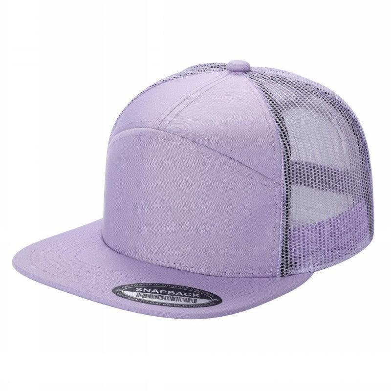 7 Panel Flat Bill Trucker Cap - Image 65