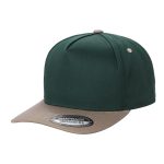 Tencel Curved Bill - D.GREEN/KHAKI