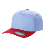 Tencel Curved Bill - SKY/RED