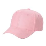 Suede Hat - 6 Panel - BABY PINK