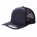 6 Panel Trucker Mesh Snapback - Charcoal/blk