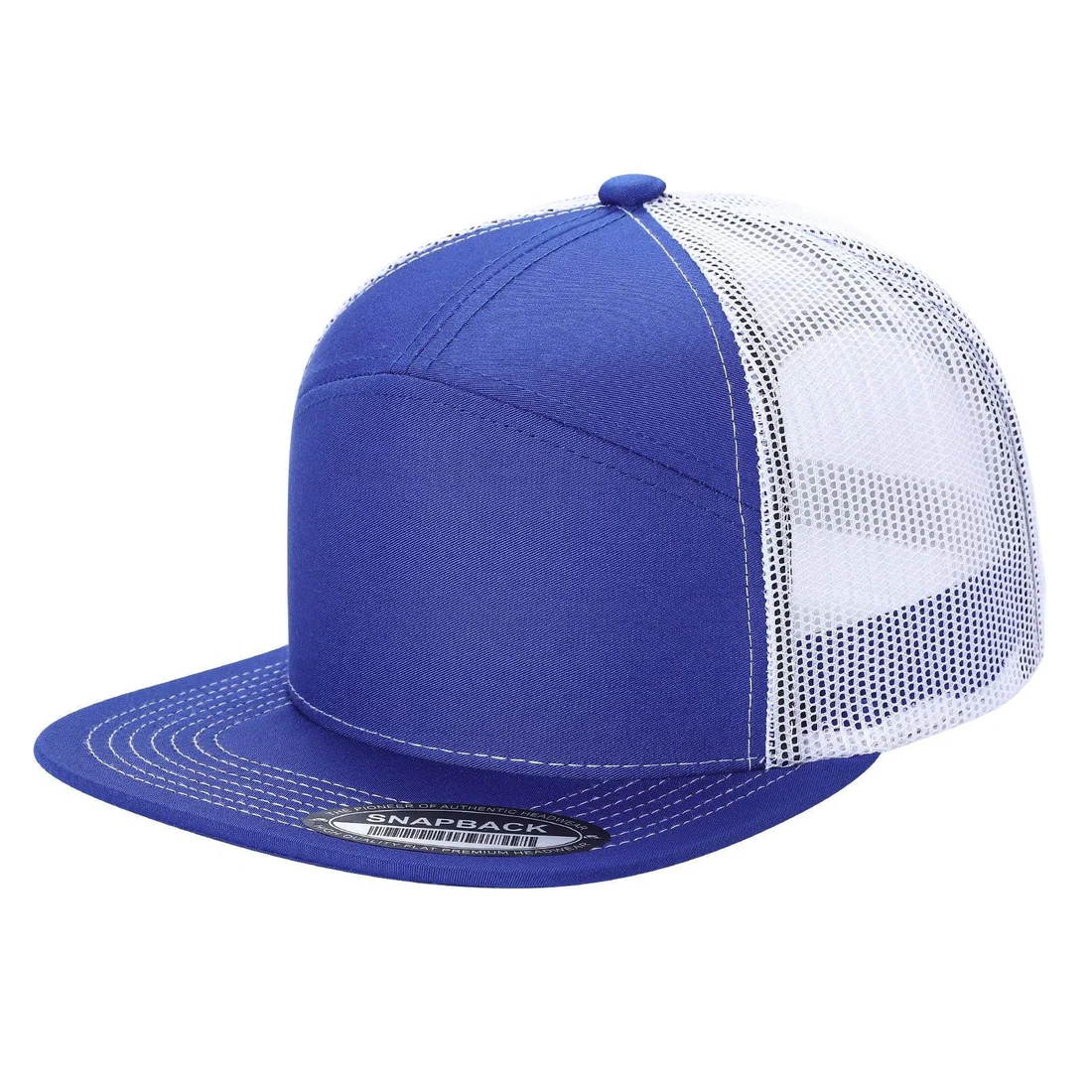 7 Panel Flat Bill Trucker Cap - Image 59