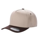 Tencel Curved Bill - KHAKI/BROWN