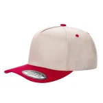 Tencel Curved Bill - TAN/RED