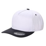 Tencel Curved Bill - WHITE/CHARCOAL