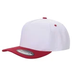 Tencel Curved Bill - WHITE/RED