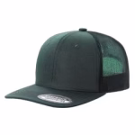 6 Panel Trucker Mesh Snapback - D.Green