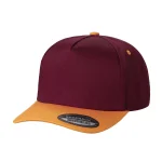 Tencel Curved Bill - WINE/GOLD