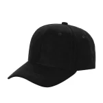 Suede Hat - 6 Panel - BLACK