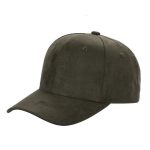 Suede Hat - 6 Panel - OLIVE