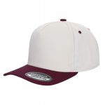 Tencel Curved Bill - TAN/WINE