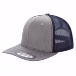 6 Panel Trucker Mesh Snapback - H.grey/navy