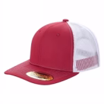 6 Panel Trucker Mesh Snapback - Red/wht