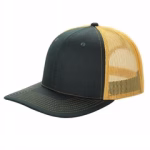 6 Panel Trucker Mesh Snapback - green/gold