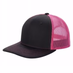 6 Panel Trucker Mesh Snapback - Blk/n.pink
