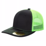6 Panel Trucker Mesh Snapback - Blk/n.yellow