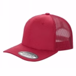 6 Panel Trucker Mesh Snapback - Red