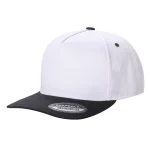 Tencel Curved Bill - WHITE/BLACK