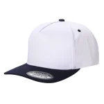 Tencel Curved Bill - WHITE/NAVY